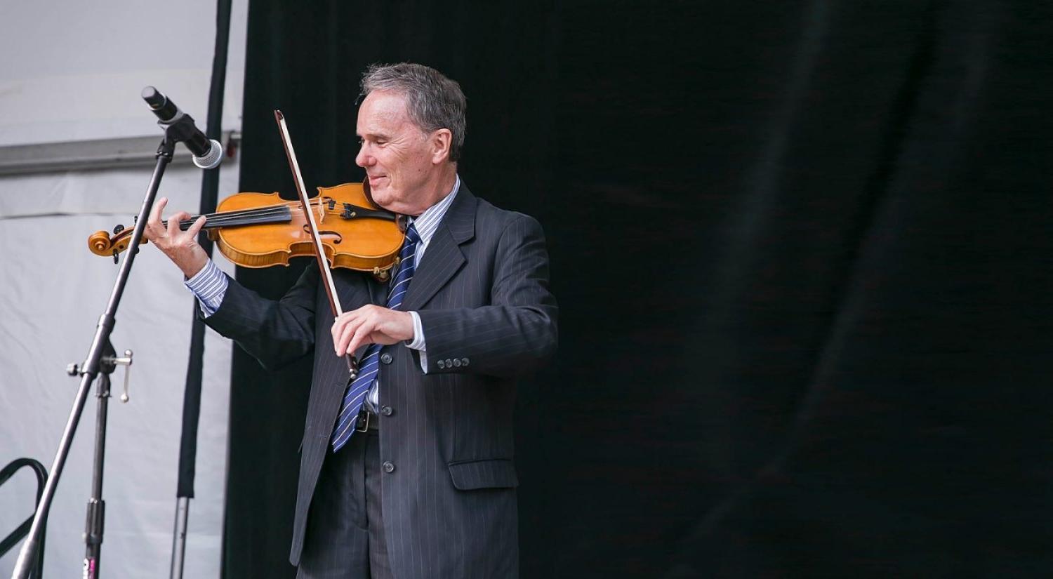 Seamus Conner playing violin